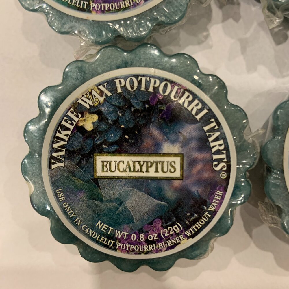4 Yankee Candle Wax Tarts EUCALYPTUS Rare and Retired Label